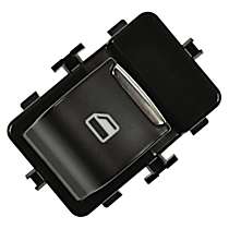 Front or Rear, Driver or Passenger Side Window Switch, Black