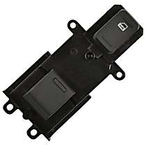 Front, Passenger Side Window Switch, Black, OE Replacement Series