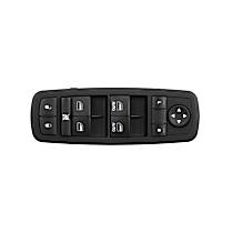 Front, Driver Side Window Switch, 4-Door, Without Power Folding Mirrors, OE Replacement Series - Front, Driver Side