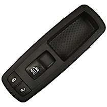 Front, Passenger Side Window Switch, 4-Door, With One Touch Window Open/Close; With Luxury Package, Black, OE Replacement Series
