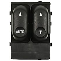 Front or Rear, Driver Side Window Switch, Black, Standard OE Replacement