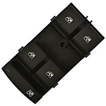 Front, Driver Side Window Switch, Black