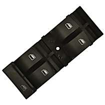 Front, Driver Side Window Switch, Black
