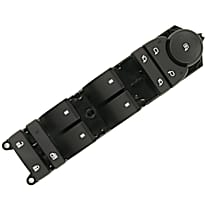DWS-254 Front, Driver Side Standard OE Replacement Window Switch Black 9 Buttons