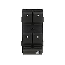 DWS-303 Front, Driver Side Window Switch, Black, without Memory Mirrors
