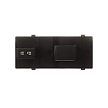 Front, Passenger Side Window Switch, Black, Standard OE Replacement
