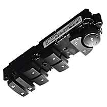 Front, Driver Side Window Switch, without Auto Dimming Mirrors, Black, Standard OE Replacement