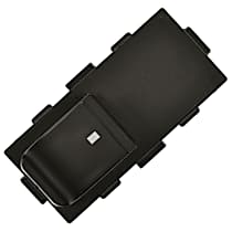 Front, Passenger Side Window Switch, without Power Door Locks, Black, Standard OE Replacement