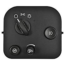 Headlight Switch, Without Headlight Washers, Without DRL/OFF Mode, With Fog Lights, Standard OE Replacement - 