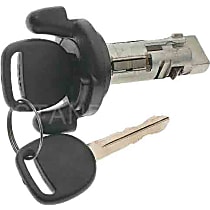 Ignition Lock Cylinder - Black, with Keys, Manual Transmission - 