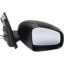 Passenger Side Mirror, Manual Adjust, Manual Folding, Non-Heated, Textured Black, No Signal Light, No Memory, No Puddle Light, No Auto-Dimming, No Blind Spot Feature
