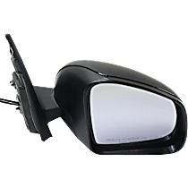 Passenger Side Mirror, Power, Manual Folding, Heated, Textured Black, No Signal Light, No Memory, No Puddle Light, No Auto-Dimming, No Blind Spot Feature