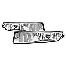 Front, Driver and Passenger Side Halogen Fog Light, With bulb(s), Without Switch