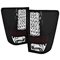 5070067 Driver and Passenger Side LED Tail Light, With bulb(s), Clear Lens, Black Interior, LED Series