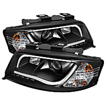 5071873 Driver and Passenger Side Halogen Headlight, With bulb(s), Clear Lens, Black Interior, Signature Series