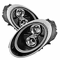 5080103 Driver and Passenger Side HID/Xenon Headlight, Without bulb(s), Clear Lens, Black Interior, Signature Series