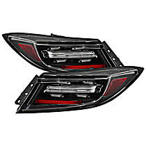 5088918 Driver and Passenger Side LED Tail Light, With bulb(s), Clear Lens