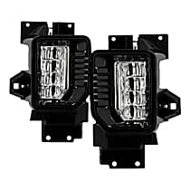 9051173 Front, Driver and Passenger Side Halogen Fog Light, With bulb(s)