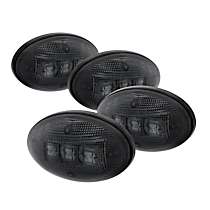 Front and Rear, Driver and Passenger Side Side Marker, With bulb(s), Xtune Series