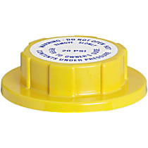 10261 Radiator Cap - Round, 20 lbs., Yellow, Plastic, Sold individually