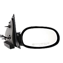 Passenger Side Mirror, Power Adjust, Heated, Paintable, Non-Folding, No Signal Light, No Blind Spot Feature, No Memory, No Puddle Light, No Auto-Dimming