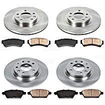 0OEREP20 Front and Rear Brake Disc and Pad Kit, SureStop OE Replacement