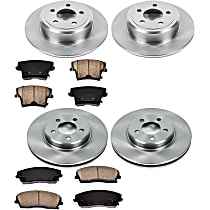 15OEREP17 Front and Rear Brake Disc and Pad Kit, SureStop OE Replacement