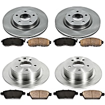 2OEREP24 Front and Rear Brake Disc and Pad Kit, SureStop OE Replacement