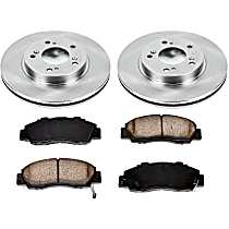 Front OE Brake Rotors and Metallic Pads SET 2007 2008 2009 2010 2011 HONDA CR-V