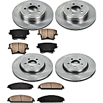 53OEREP28 Front and Rear Brake Disc and Pad Kit, SureStop OE Replacement