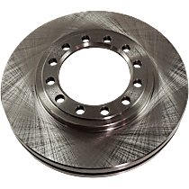 Front, Driver or Passenger Side Brake Disc, Plain Surface, Vented, 12 Lugs, 293.4 mm, Front Disc Brakes, 6.0L 8Cyl, Pro-Line Series