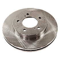 Front, Driver or Passenger Side Brake Disc, Plain Surface, Vented, 5 Lugs 276.61 mm Pro-Line Series