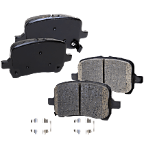 Front Brake Pad Set, 2-Wheel Set, Ceramic, Hardware Includes (4) Pieces Pad Locating Clip, Pro-Line Series