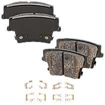 Rear Ceramic Brake Pad Set, AWD, Pro-Line Series