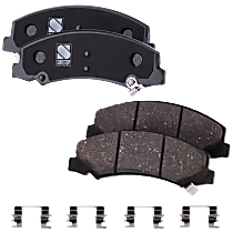 Front Ceramic Brake Pad Set, Except Heavy Duty Brakes, Pro-Line Series
