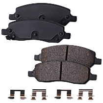 Rear Ceramic Brake Pad Set, Except Heavy Duty Brakes, Pro-Line Series