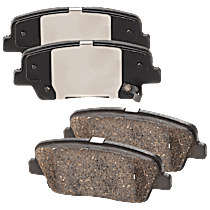 Rear Brake Pad Set, Ceramic, Hardware Includes (4) Pieces Pad Locating Clip, Pro-Line Series