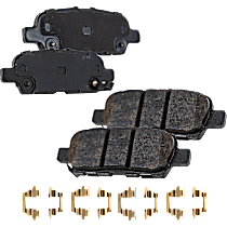 Rear Ceramic Brake Pad Set, engdesig: QR25DE, Naturally Aspirated, GAS, Nissan Engine, Pro-Line Series