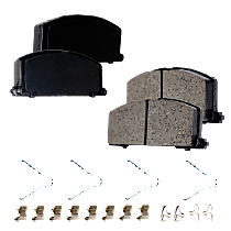 Front Brake Pad Set, Includes Shims and Hardware
