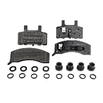 Front Brake Pad Set, Semi-Metallic, Includes Shims and Hardware, For Models With Single Rear Wheels