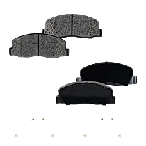 Front Semi-Metallic Brake Pad Set, 4-Wheel ABS; With Rear Disc, Pro-Line Series