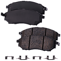 Front Ceramic Brake Pad Set, Except Sport Package, Pro-Line Series