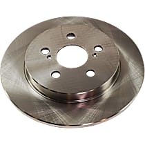 Rear, Driver or Passenger Side Brake Disc, Plain Surface, Solid, 5 Lugs, For Models With Rear Disc Brake, Pro-Line Series