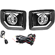 Front, Driver and Passenger Side Fog Light, With bulb(s), Halogen