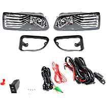 Front, Driver and Passenger Side Halogen Fog Light, With bulb(s), OE Replacement