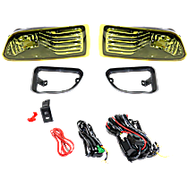 Front, Driver and Passenger Side Halogen Fog Light, With bulb(s), OE Replacement