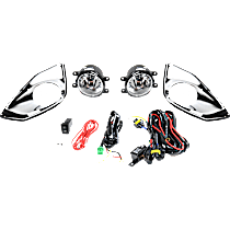 Front, Driver and Passenger Side Fog Light, With bulb(s), Halogen