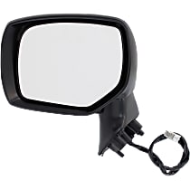 Driver Side Mirror, Power, Manual Folding, Non-Heated, With 1 Paintable and 1 Textured Black Cap, Without Signal Light, Memory, Puddle Light, Auto-Dimming, and Blind Spot Feature
