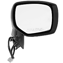 Passenger Side Mirror, Power, Manual Folding, Non-Heated, With 1 Paintable and 1 Textured Black Cap, Without Signal Light, Memory, Puddle Light, Auto-Dimming, and Blind Spot Feature
