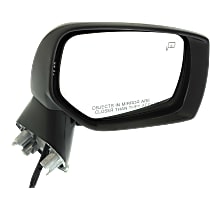 Passenger Side Mirror, Power, Manual Folding, Heated, Paintable, No Signal Light, No Memory, No Puddle Light, No Auto-Dimming, No Blind Spot Feature